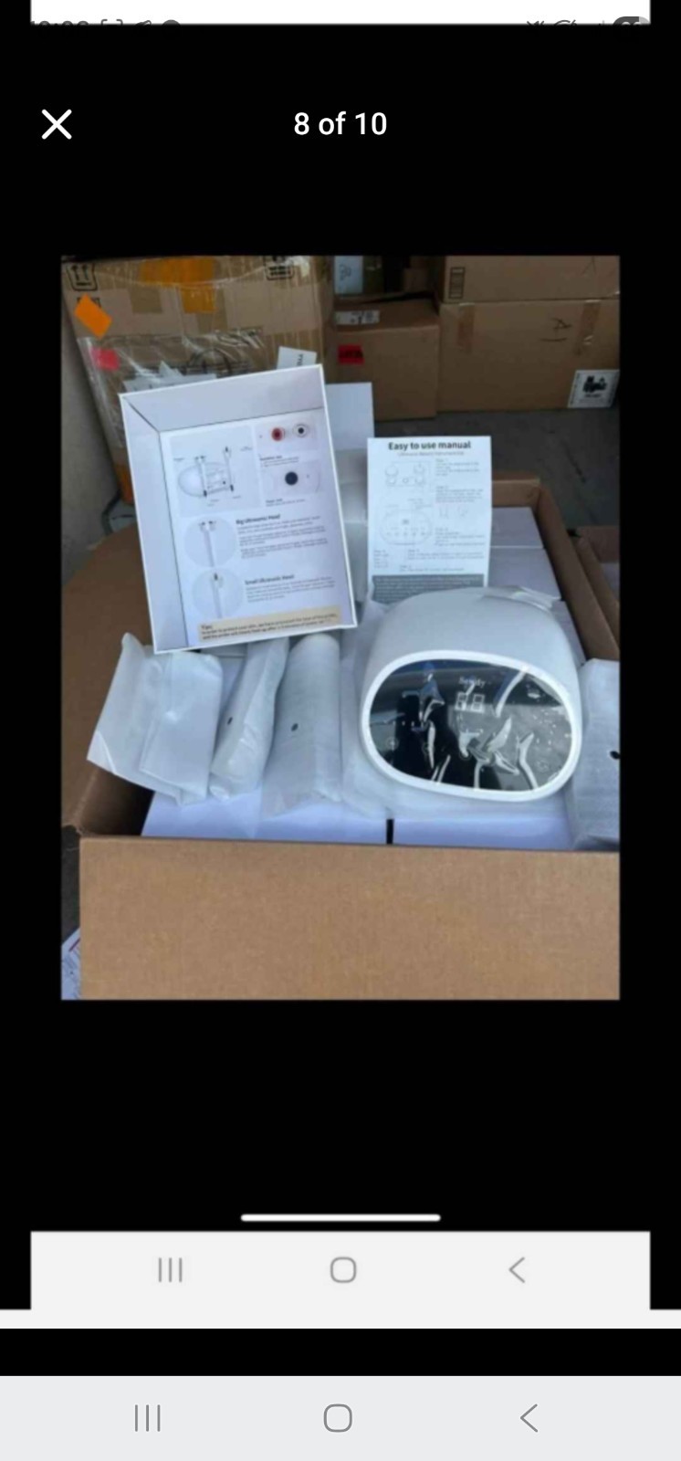 SEWDY Ultrasonic Cavitation Facial Machine w/ Spray Function, Multiple Probes