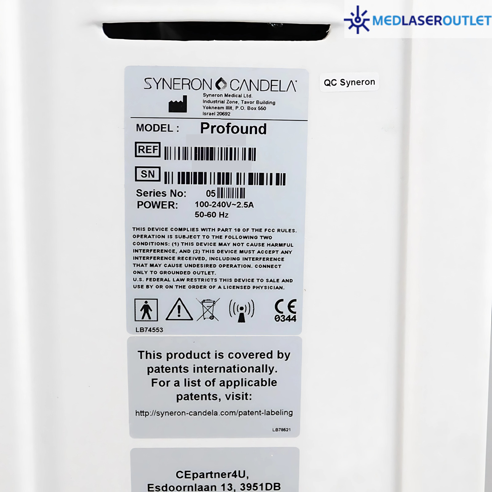 SYNERON CANDELA Profound |Excellent Working Condition | Fully Tested✅ Warrantied