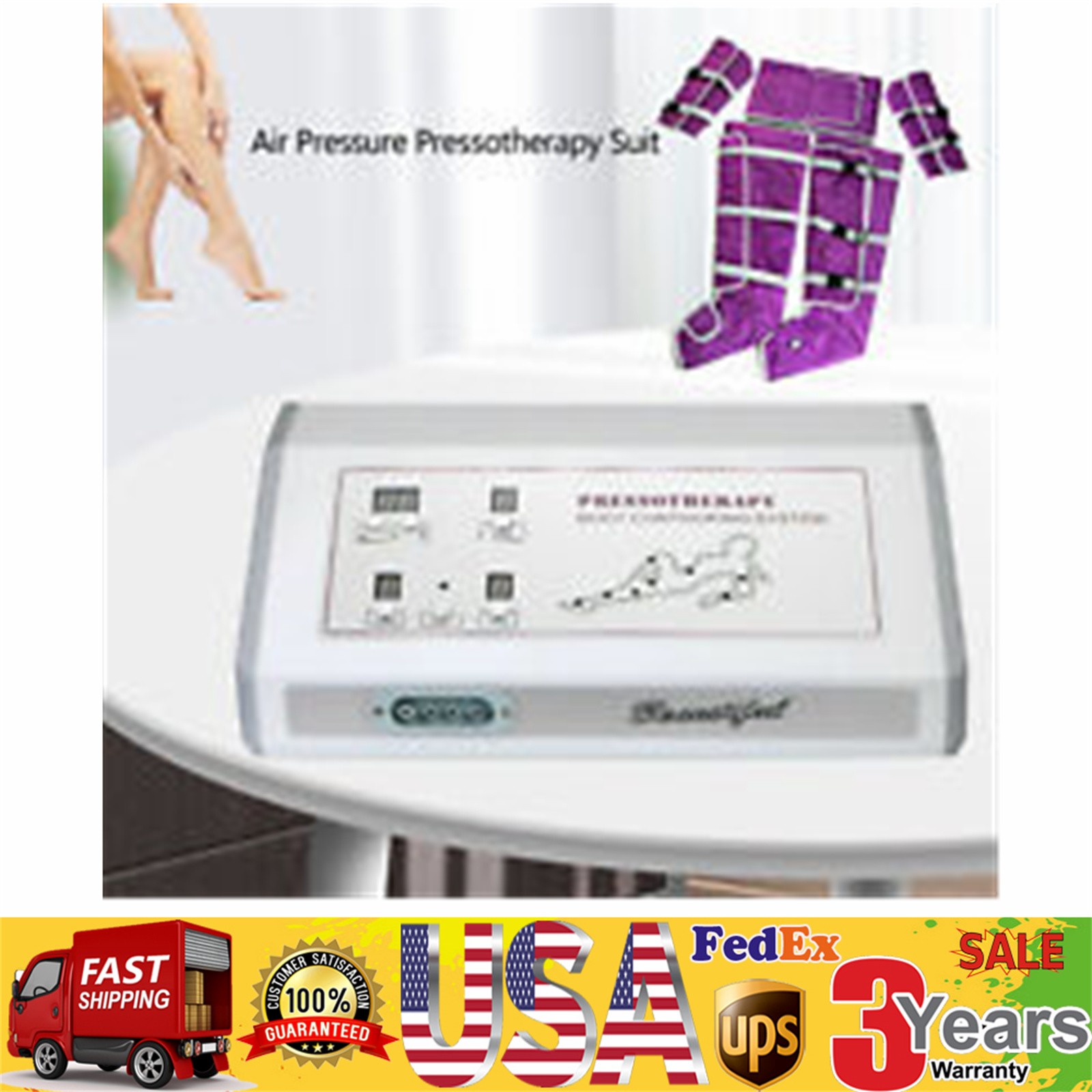 Air Pressure Pressotherapy Lymphatic Drainage Weight Loss Machine , Slimming Set