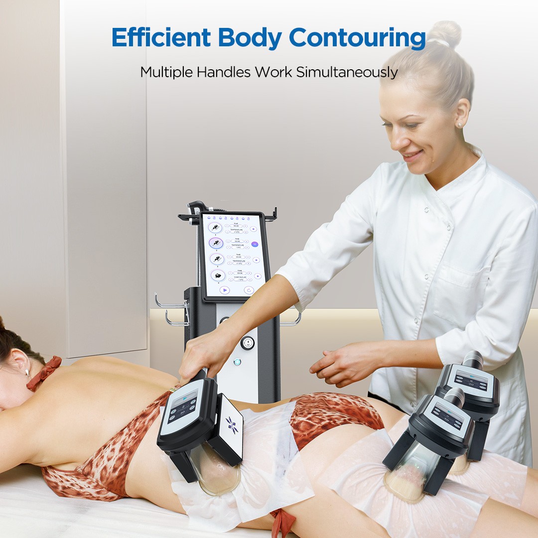 4 Handles Cool Therapy Freezing Double Chin Removal Body Massager Beauty Machine