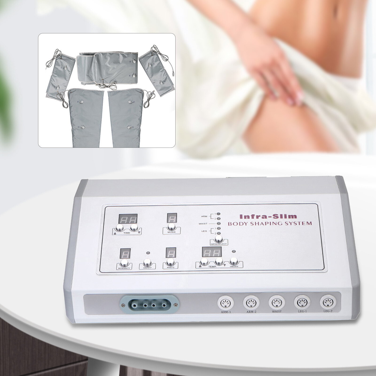 Body Slimming Weight Loss Machine Air Wave Pressure Far Heat Pressotherapy Sale!