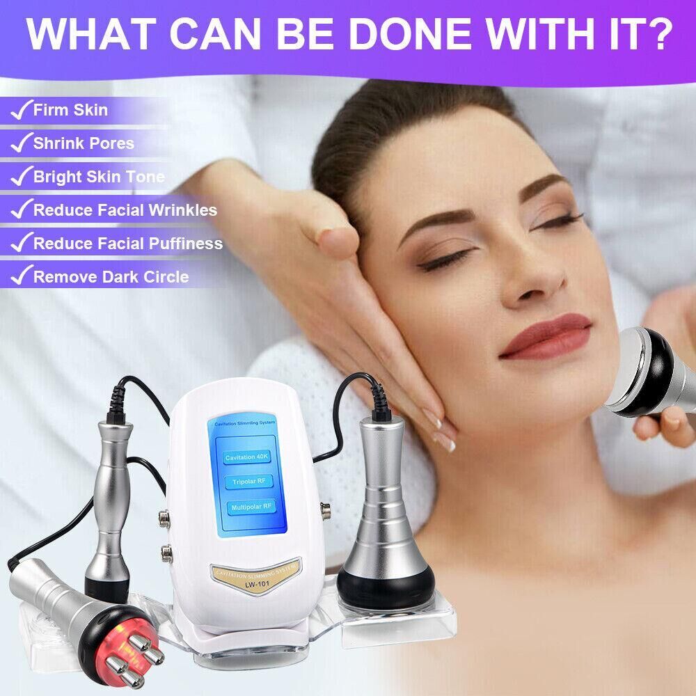 Professional 3 In 1 Facial Body Beauty Skin Care Machine with 3Heads Spa Use NEW
