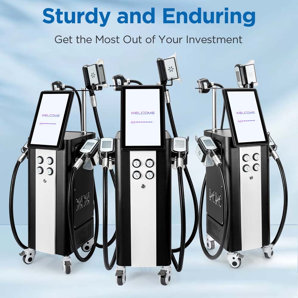 4 Handles Cool Therapy Freezing Double Chin Removal Body Massager Beauty Machine