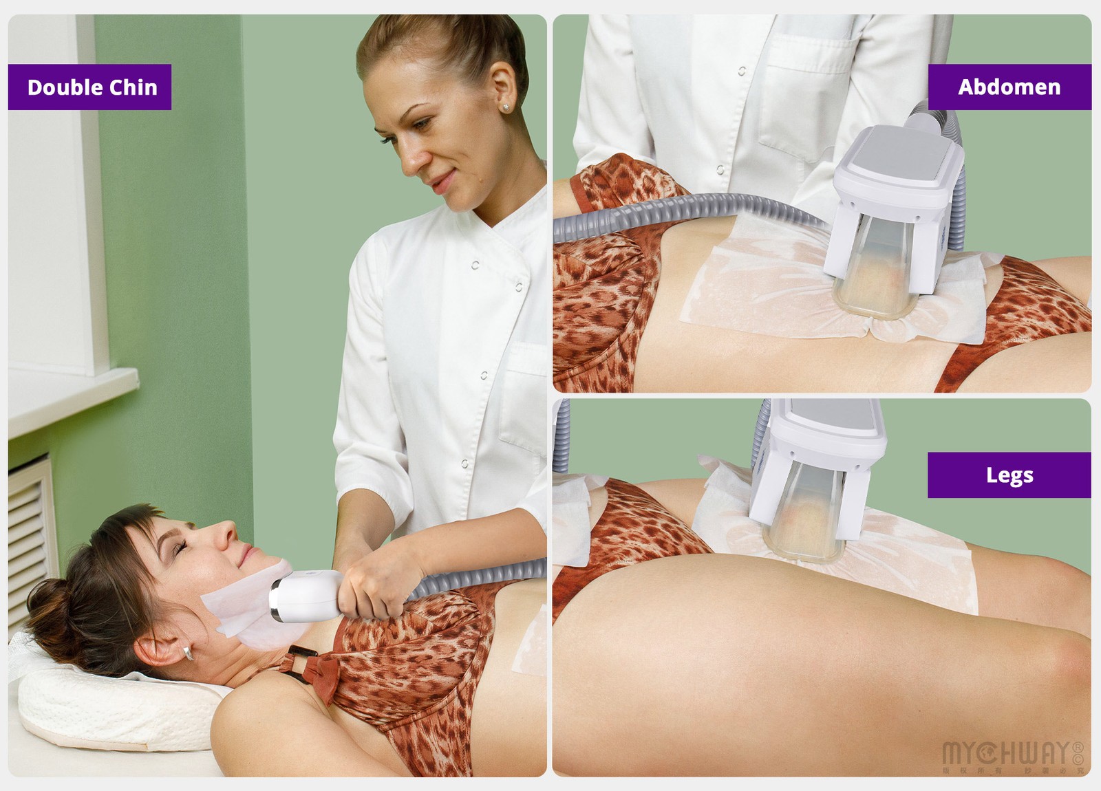 3 Handles Freezing Jawline Building Cool Therapy Body Massager Beauty Machine US