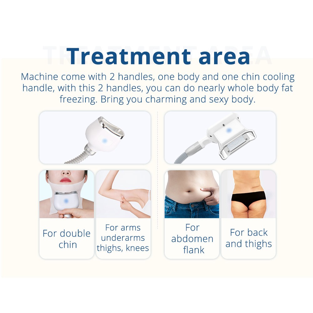3 Handles Cool Freeze Beauty Machine for Face& Body Line Improvement Salon SPA