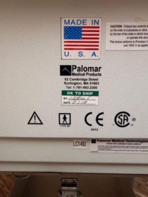Palomar Medical Technologies’ Palomar StarLux System As-is + LUX G Handpiece