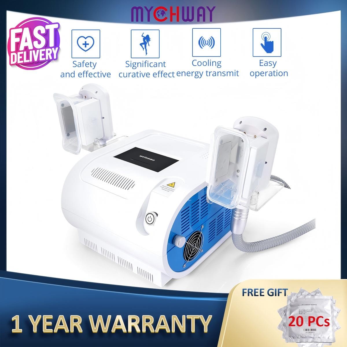2 Probe Cool Freeze Beauty Machine for Body Line Smoothing Massage Pro Salon Spa