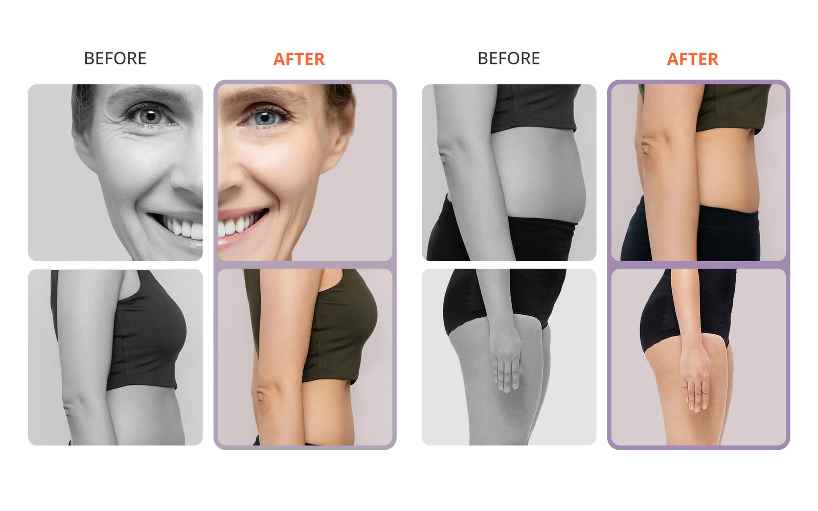 4 Probes Machine for Taut Skin & Jawline Definition Snatched Waist Dual-mode