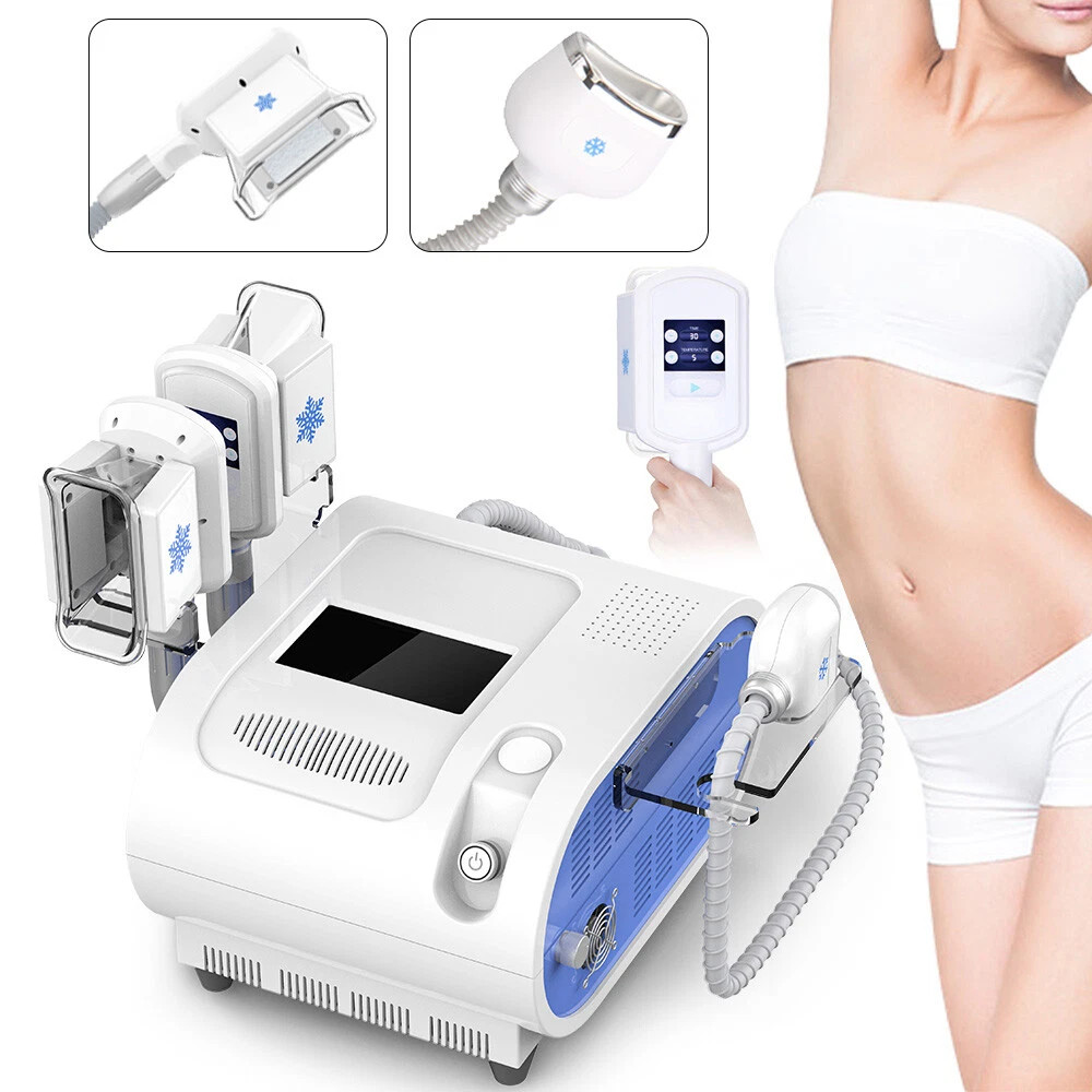 3 Handles Freezing Cool Therapy Double Chin Removal Body Massager Machine US