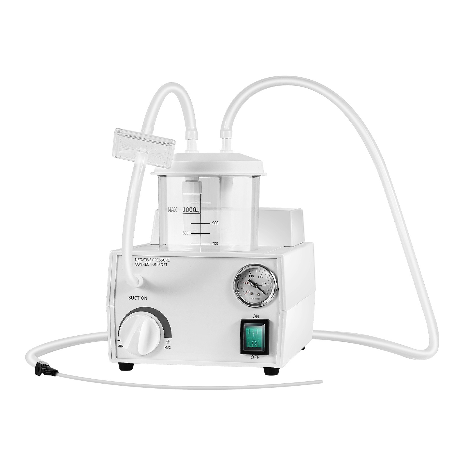 Portable Dental Phlegm Suction Unit Medical Vacuum Aspirator Machine Emergency