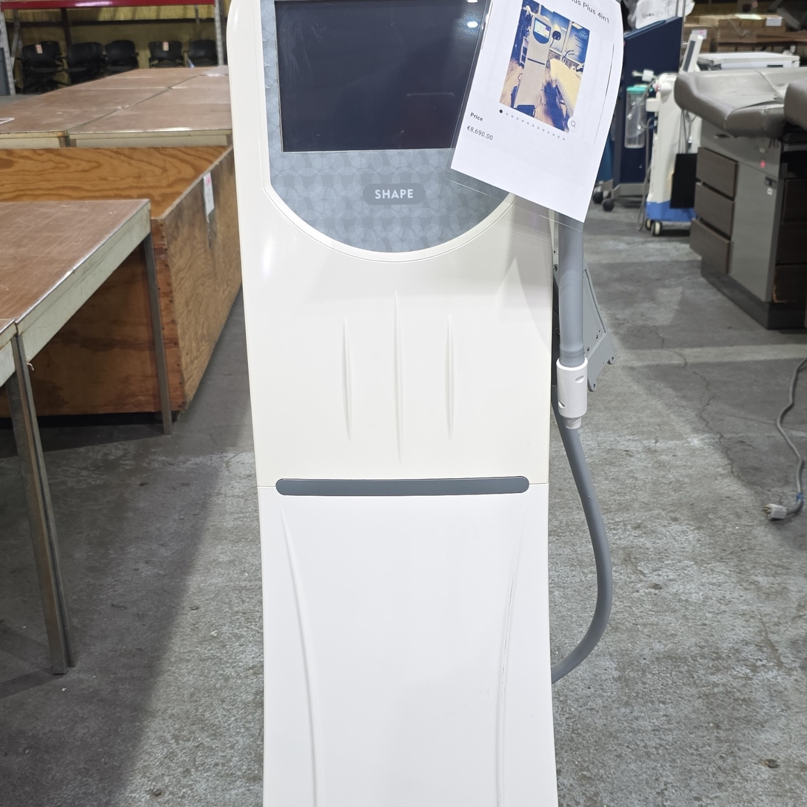 Syneron VelaShape III Cavitation Vacuum Cart w/ Handpiece Skin Tightening