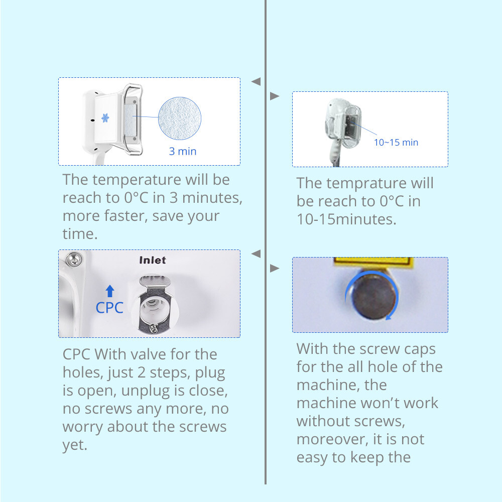 2 Handles Cool Freeze Beauty Machine – Professional Body Massage Salon Equipment