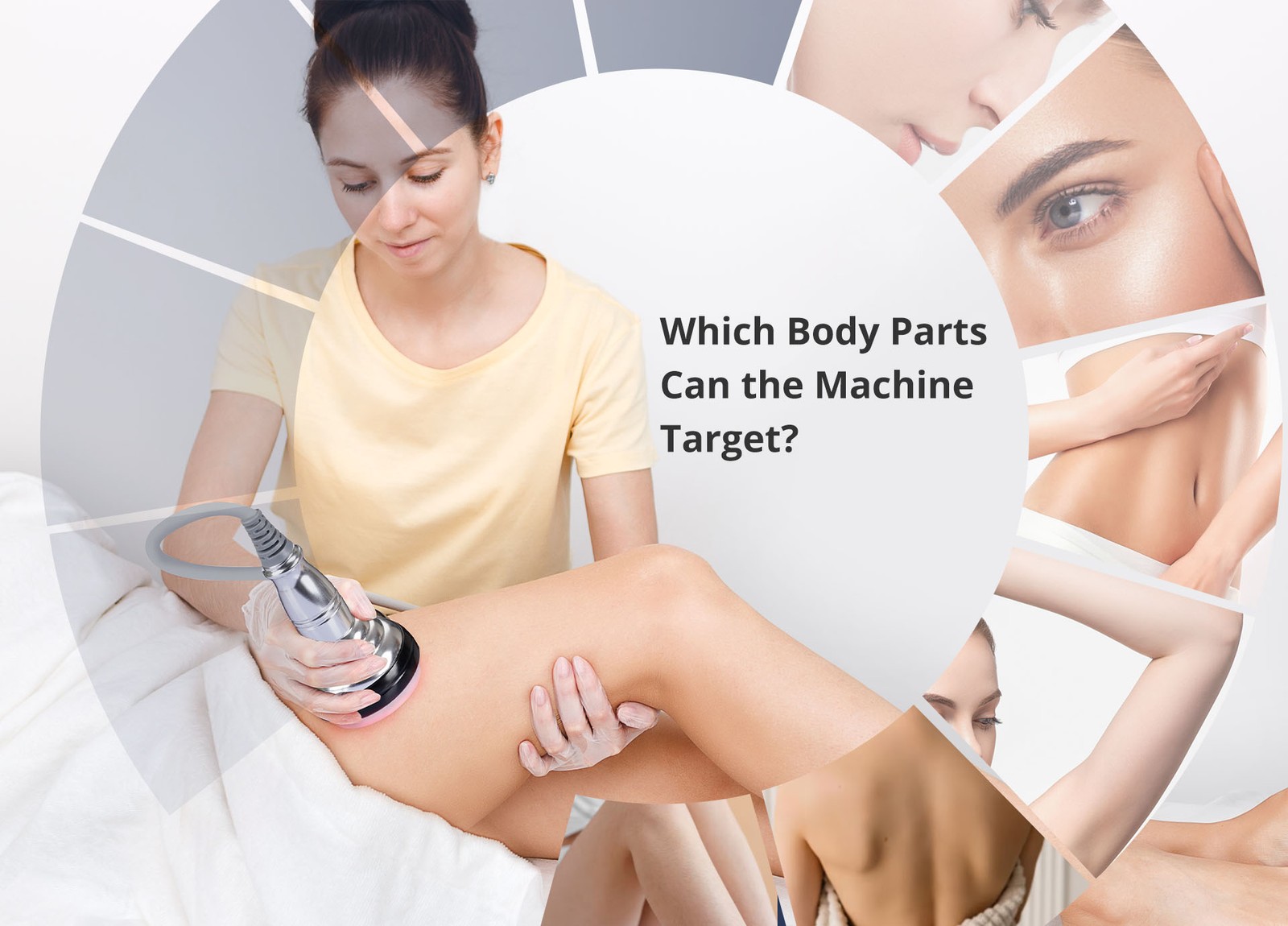 7 Attachments Vertical Spa Machine for Improve Sagging Skin Targeted Body Zones