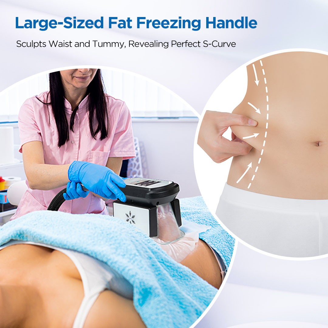 4 Handles Cool Therapy Freezing Double Chin Removal Body Massager Beauty Machine