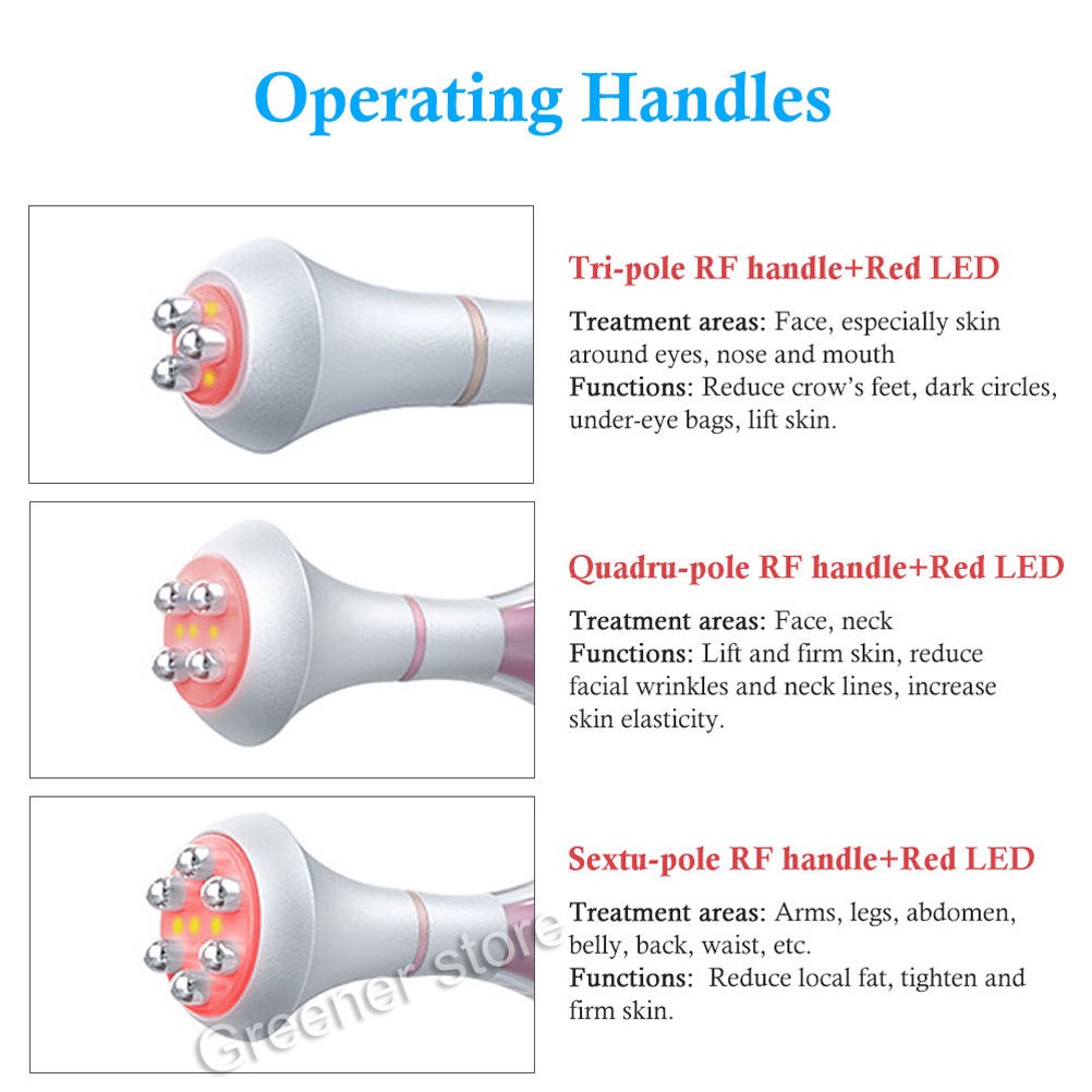 80K 6 In 1 Body Slimming Machine RF Anti-Wrinkle Rejuvenation Skin Lift Tighten