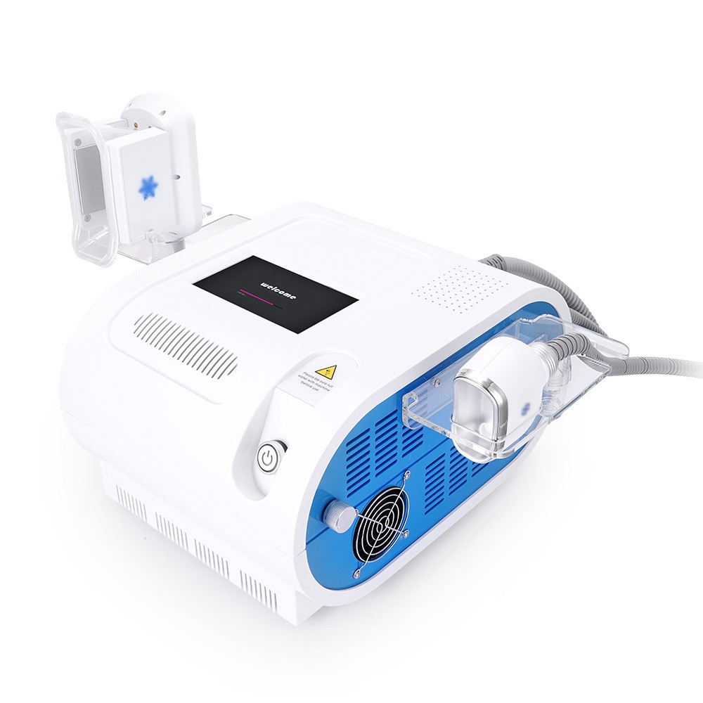 2 Handles Freezing Cool Therapy Double Chin Removal Body Massage Machine Salon