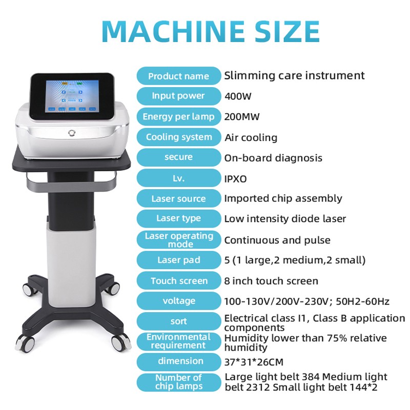 5D MaxLipo Laserterapia Slimming Loss Fat Machine Lymphatic Drainage Therapy