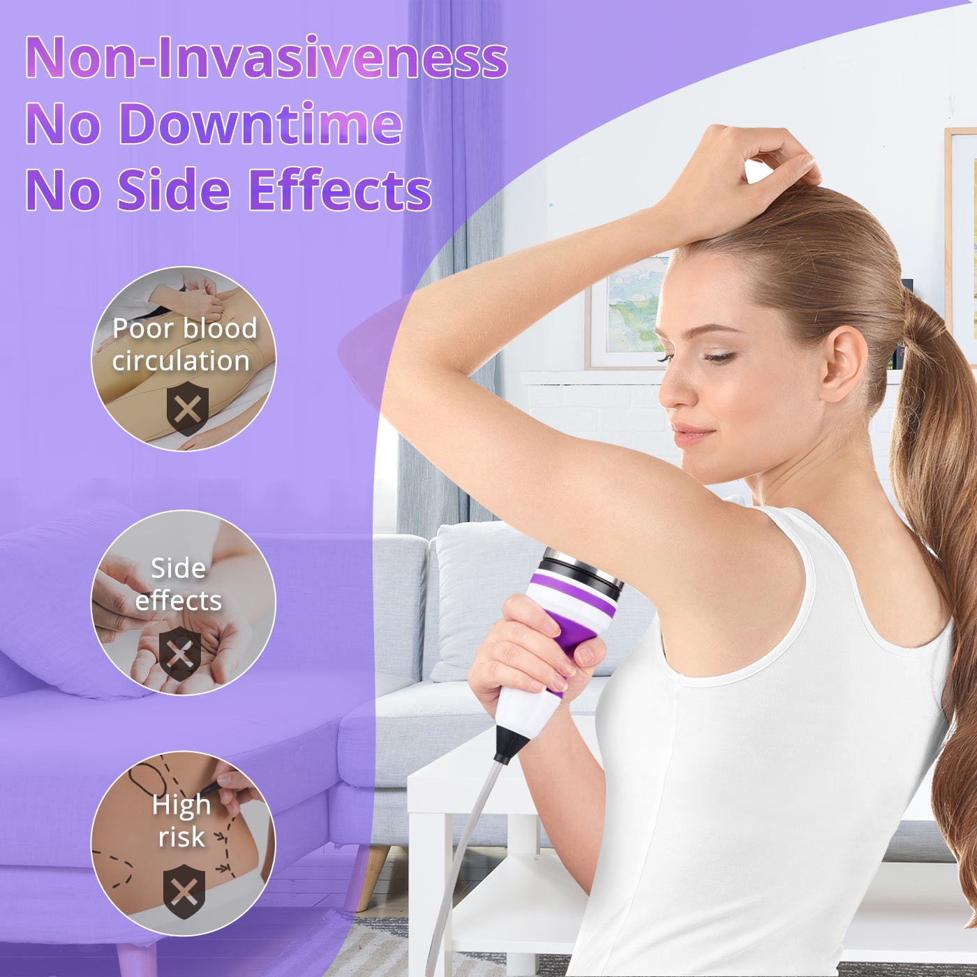 5 Attachments Beauty Machine for Improve Sagging Skin & Targeted Body Zones