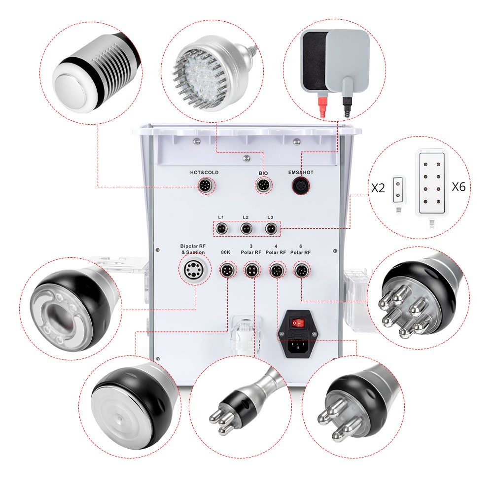 10 in 1 Beauty Machine for Body Massage Facial Skin Care Spa Salon Spa Use Elite