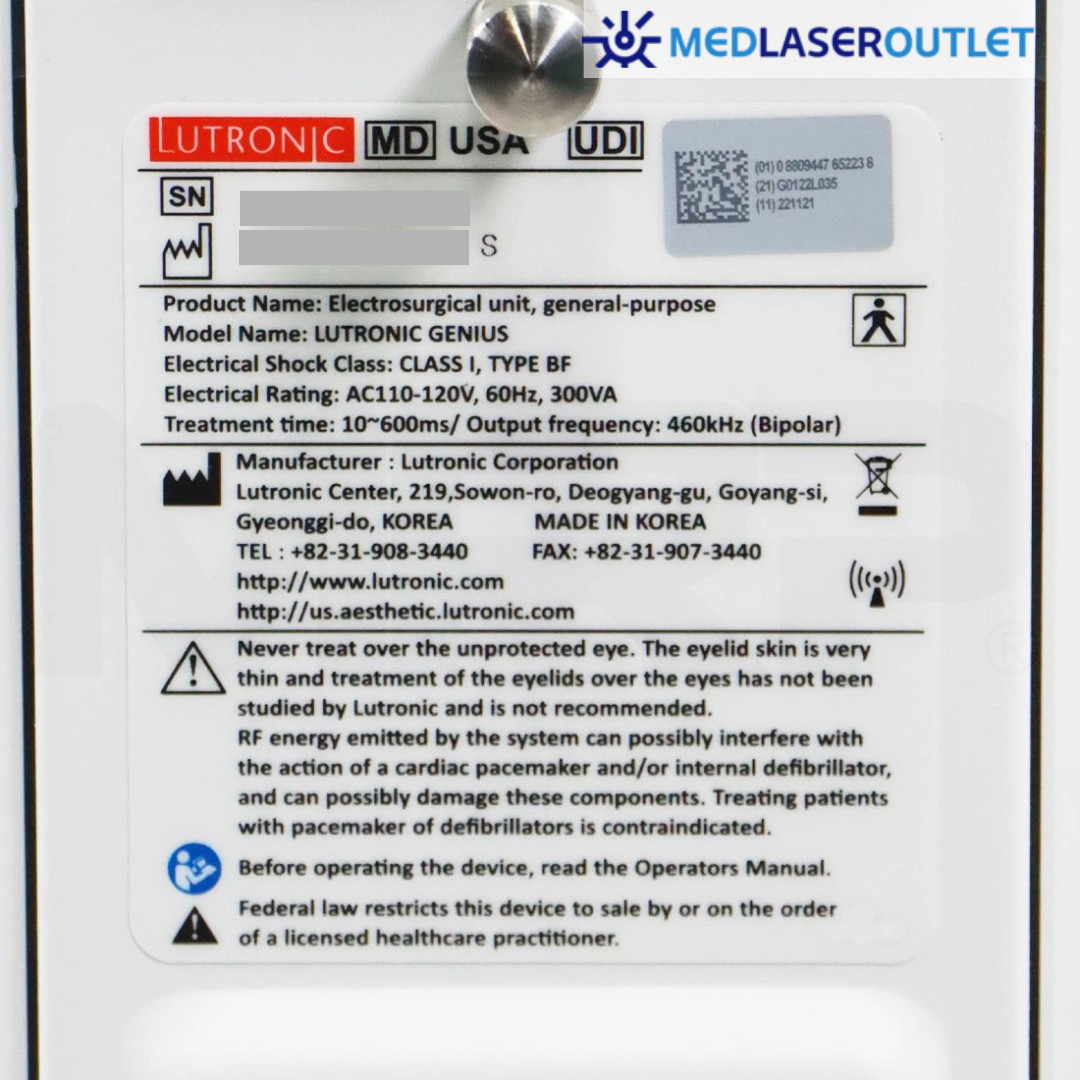 Lutronic Genius | Up To 3 Years Warranty | Global Delivery & Support | Pre-owned