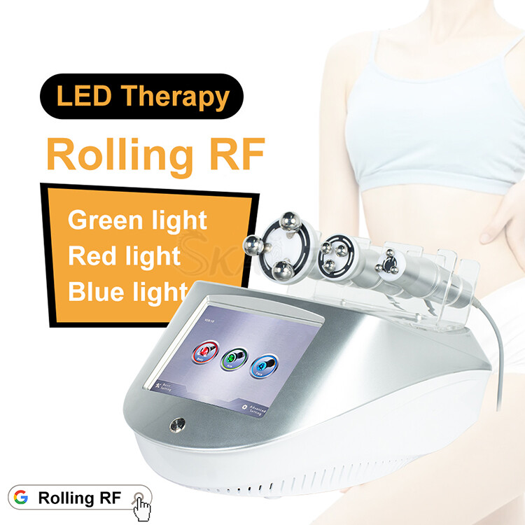 New body skin stretching red light roller RF beauty rejuvenation device