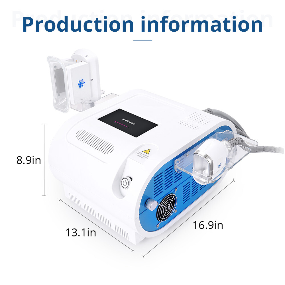 2 Cold Handles Freezing Machine Cooling Body Beauty Machine Double Chin Removal