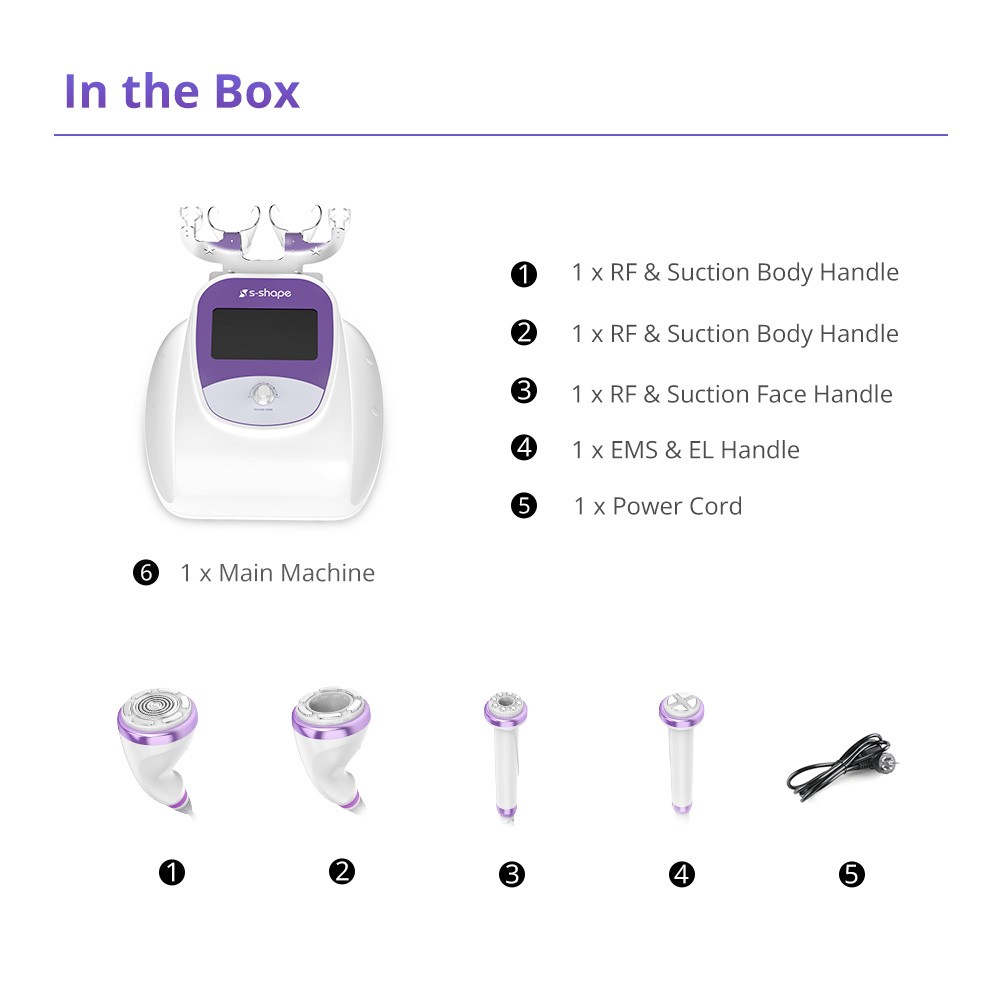 Pro 4 Function Handles Beauty Machine for Improve Skin Texture& Body Line Smooth