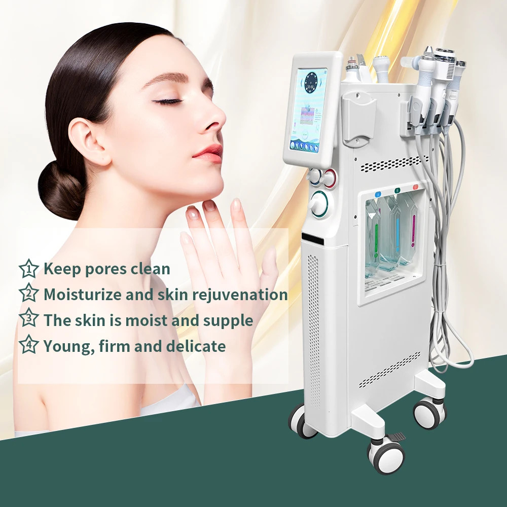 Hydro Dermabrasion Microcurrent 6in1 Facial Machine Face Lift Anti-Wrinkle