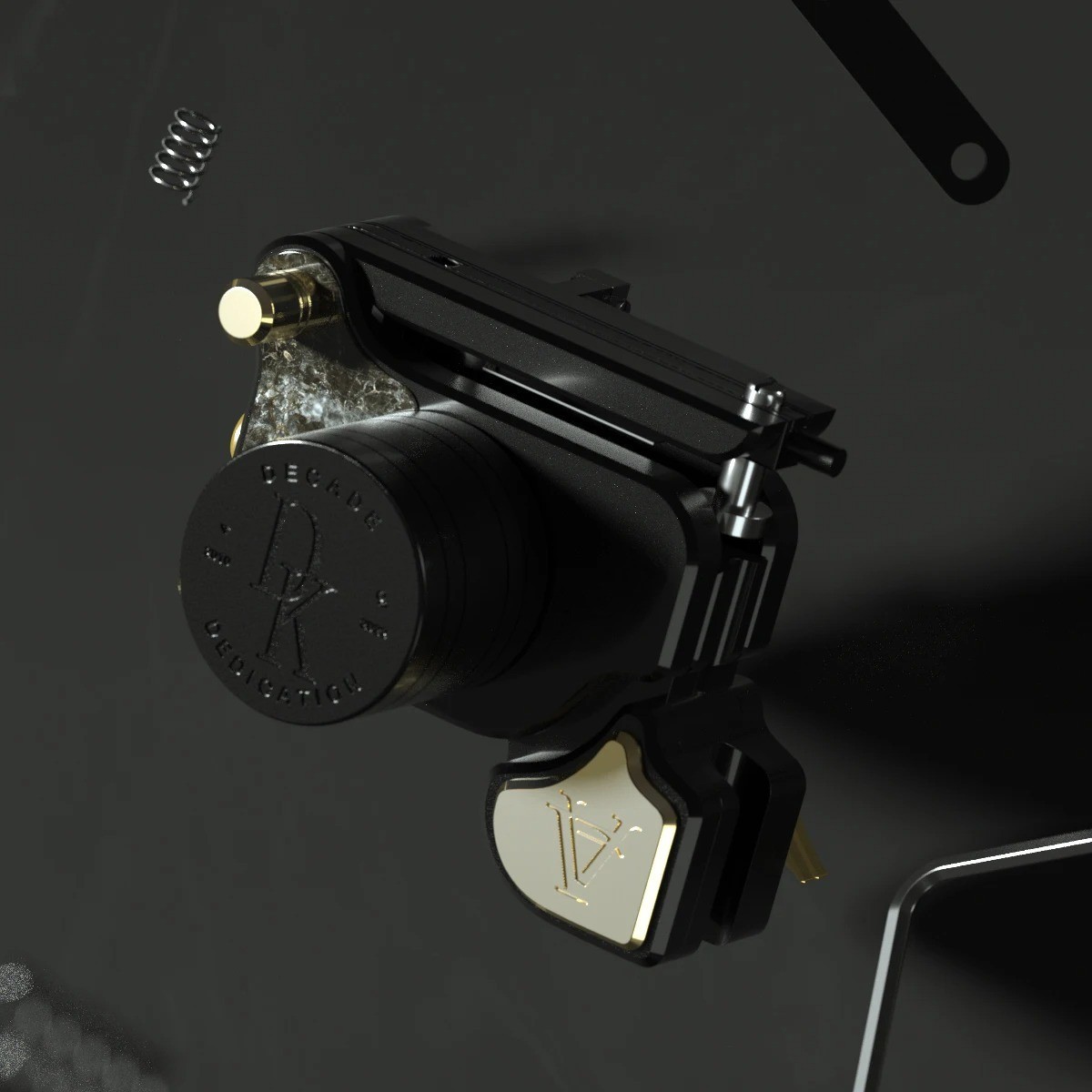 V7 Coreless Motor Rotary Tattoo Machine 14000Rpm Adjustable Stroke Professional