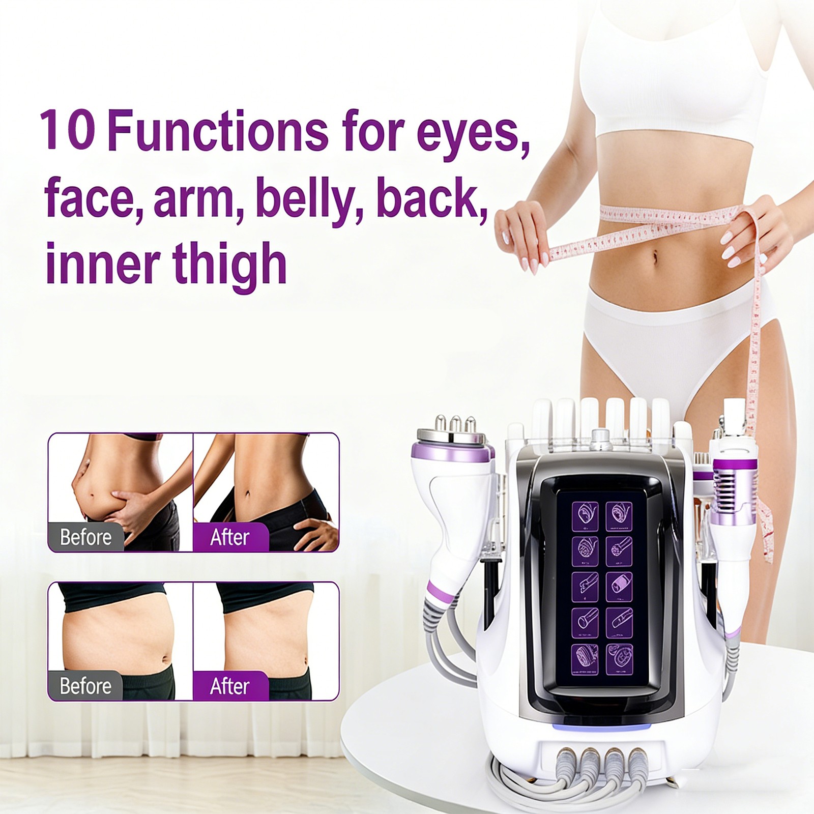 10 in 1 Beauty Machine for Boost Body Silhouette & Skin Smoothing Care Brand New