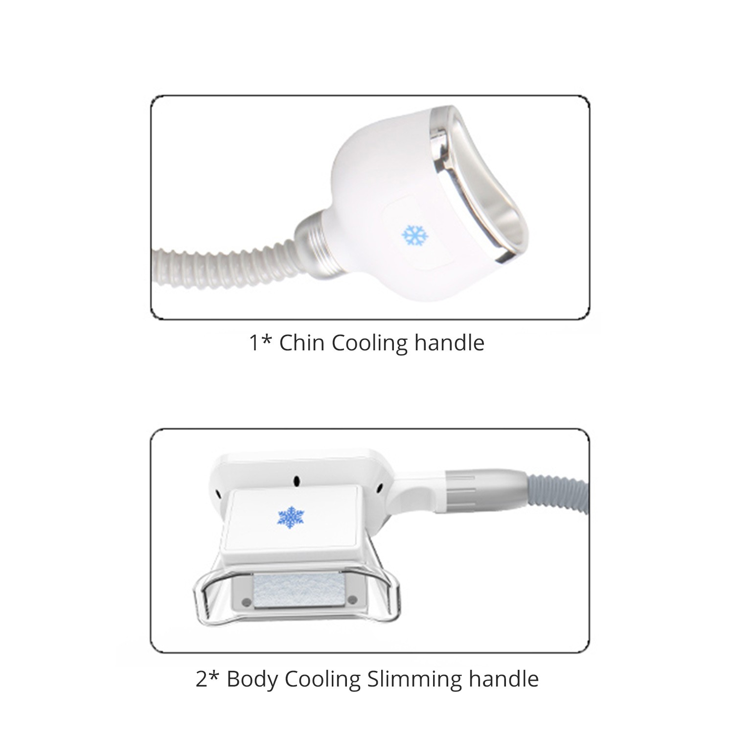 3 Handles Cold Freeze Beauty Machine for Body and Chin Massage Salon Equipment
