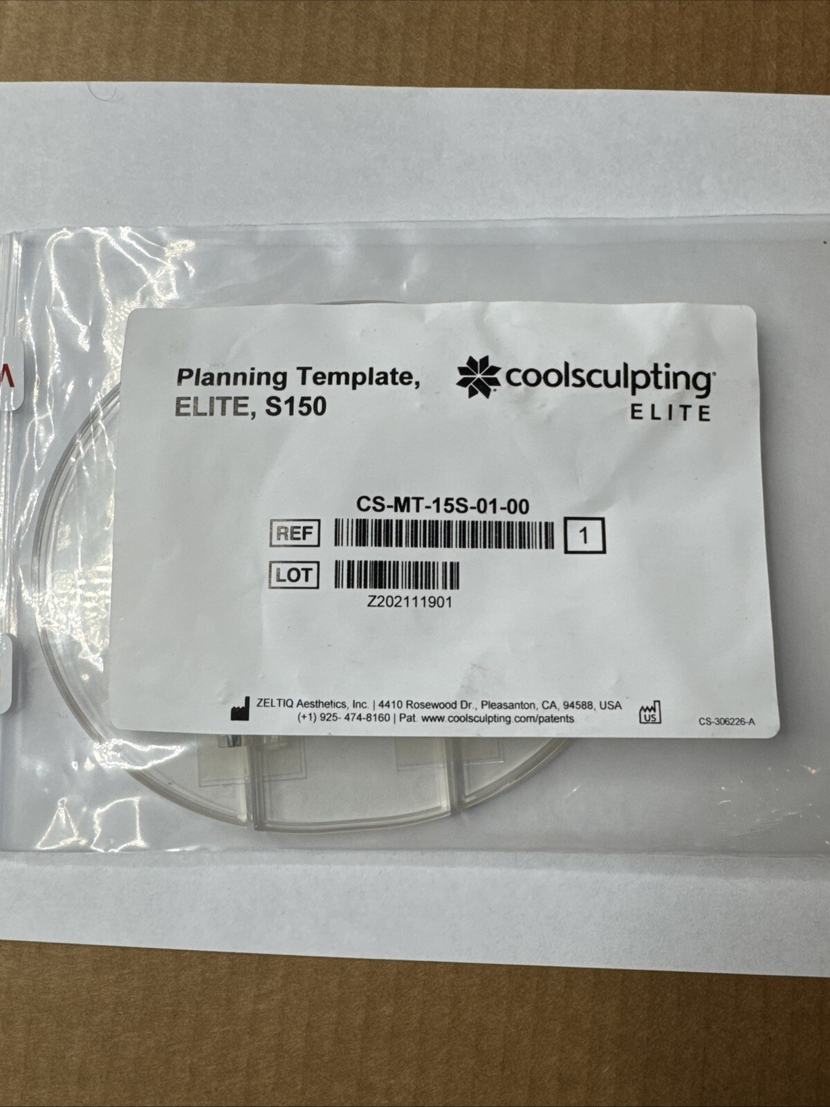 Zeltiq Coolsculpting Planning Template Elite S150