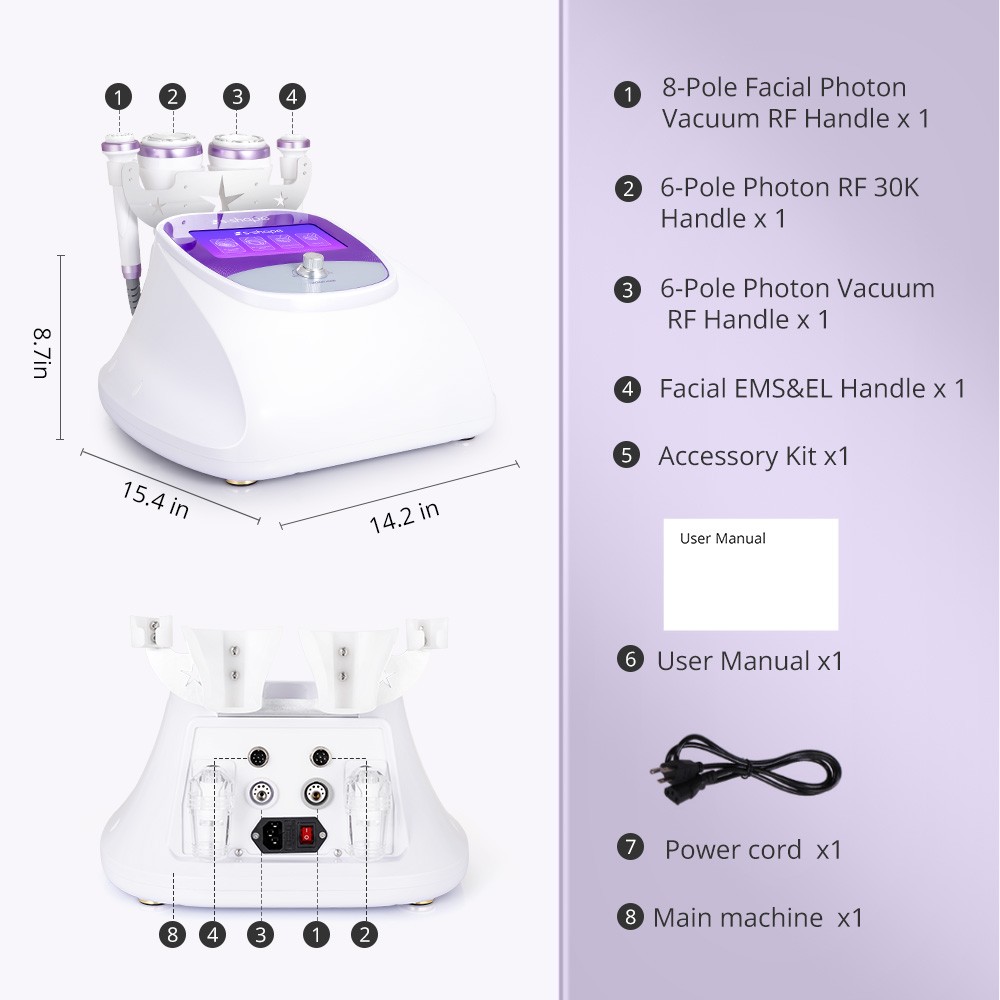 4 in 1 Beauty Machine for Body Massage Facial Care Skin Lifting Salon Free Ship