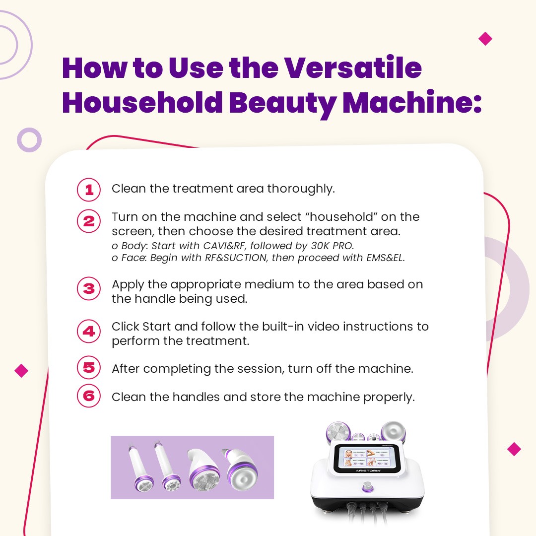 New 4 in 1 Beauty Machine for Body Massage Facial Skin Care Home Use Weig87