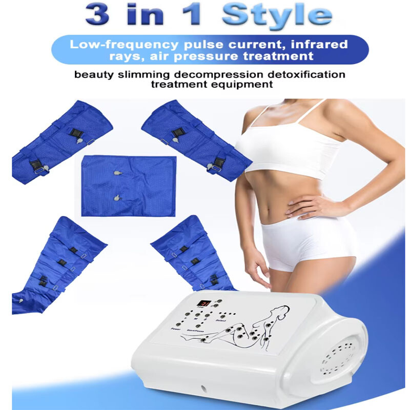 Air Pressure Full Body Suit 16 Air Bag Pressotherapy Lymphatic Drainage Machine