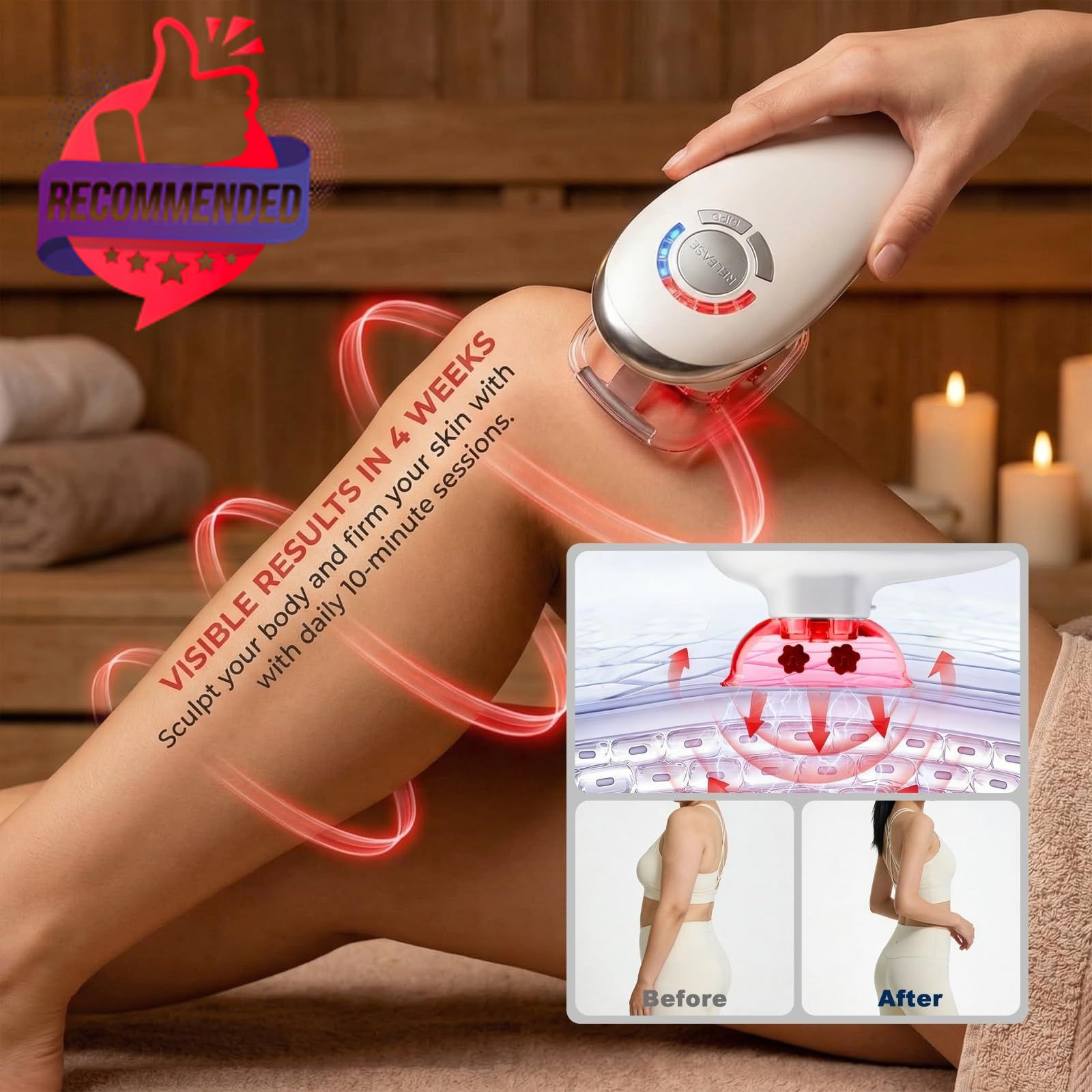 4-in-1 Electric Cellulite Massager & Body Sculpting Machine -5 Modes Adjustable