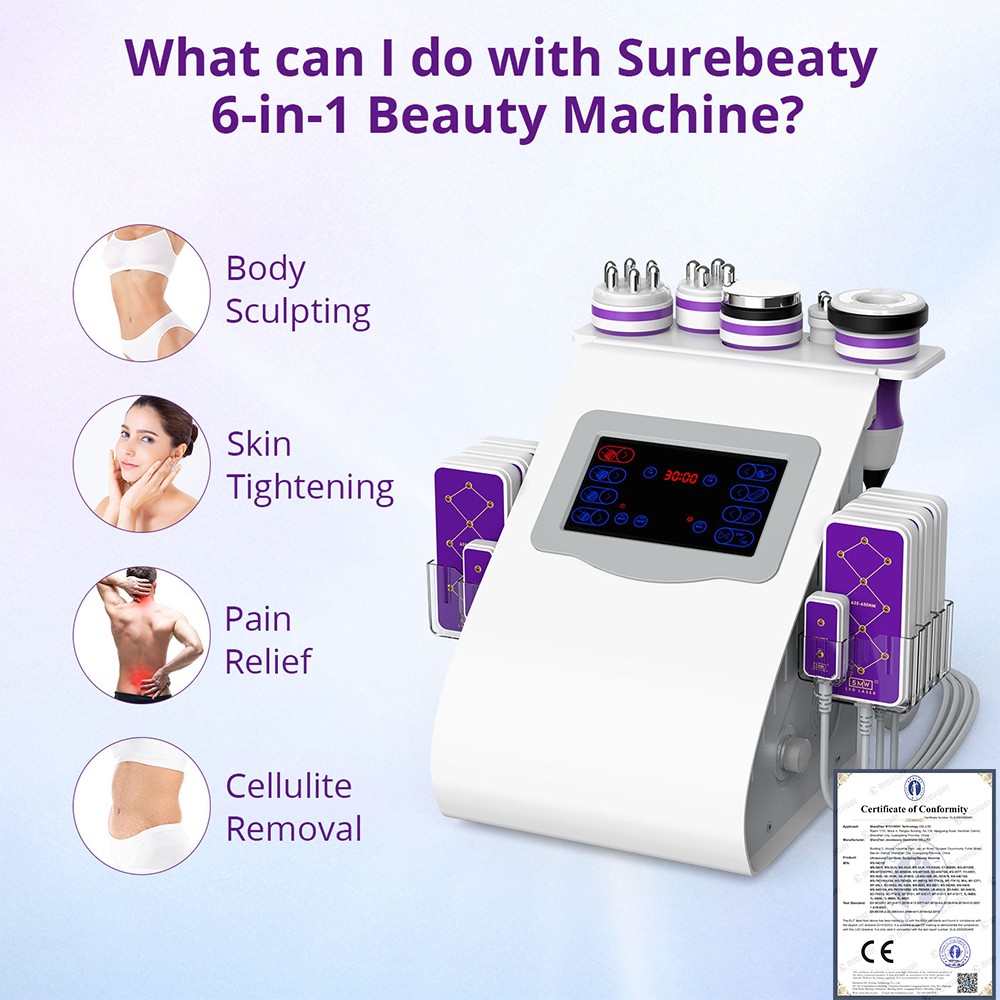 6 in 1 Beauty Machine for Body Massage Facial Skin Care Skin Lifting Lost Weig8