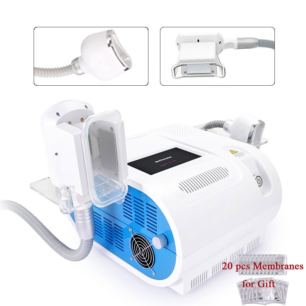 2 Handles Freezing Cool Therapy Double Chin Removal Body Massage Machine Salon