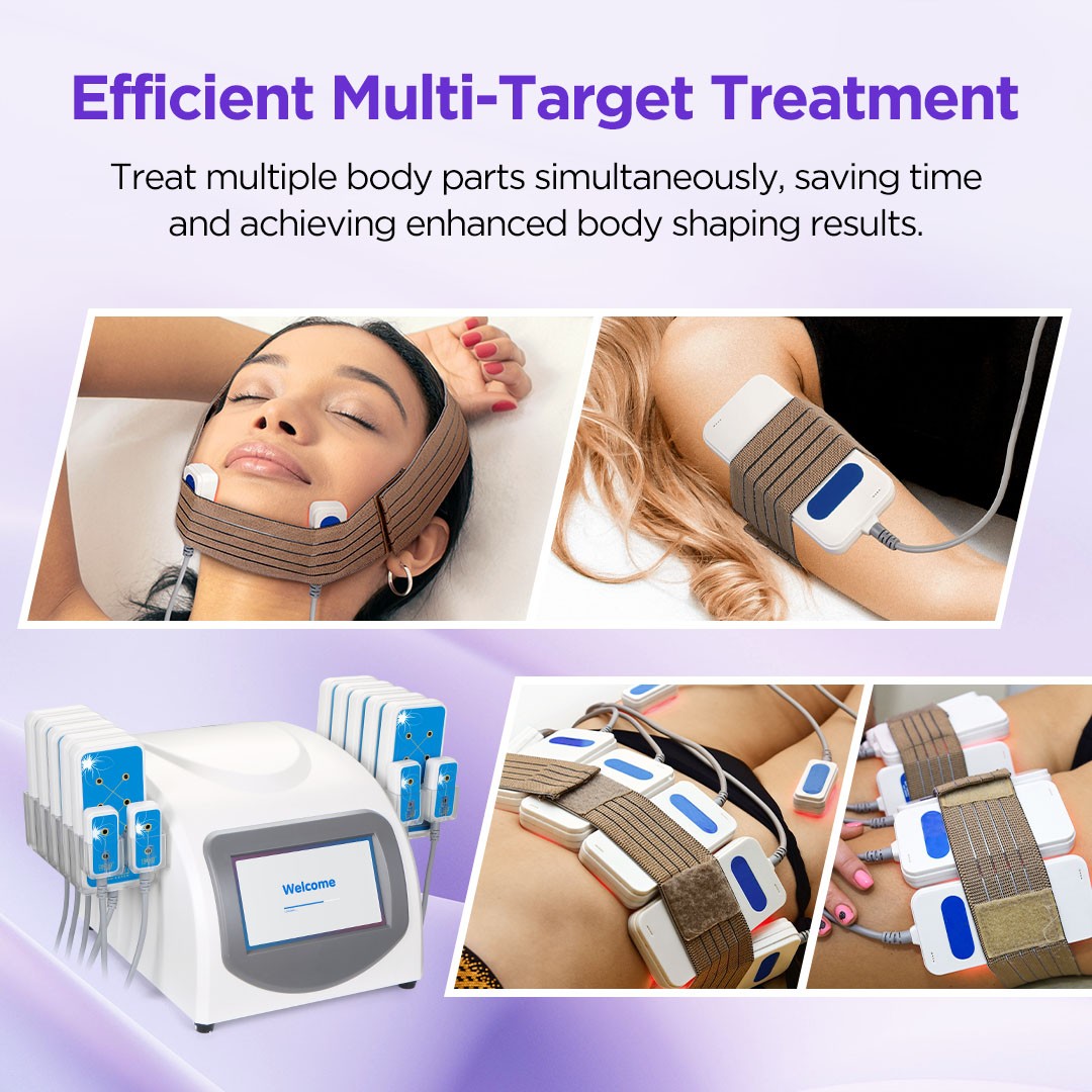 Dual Wavelength 635nm 650nm Led Laser Beauty Machine Full Body Massager 160mw US