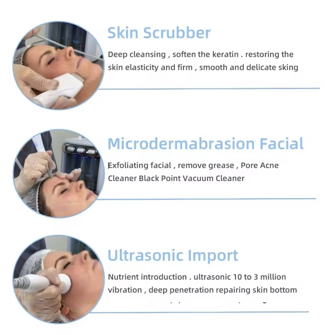 Facial Machine Salon Grade Aesthetics Skin Care 7 In 1 Beauty Equipment At Home