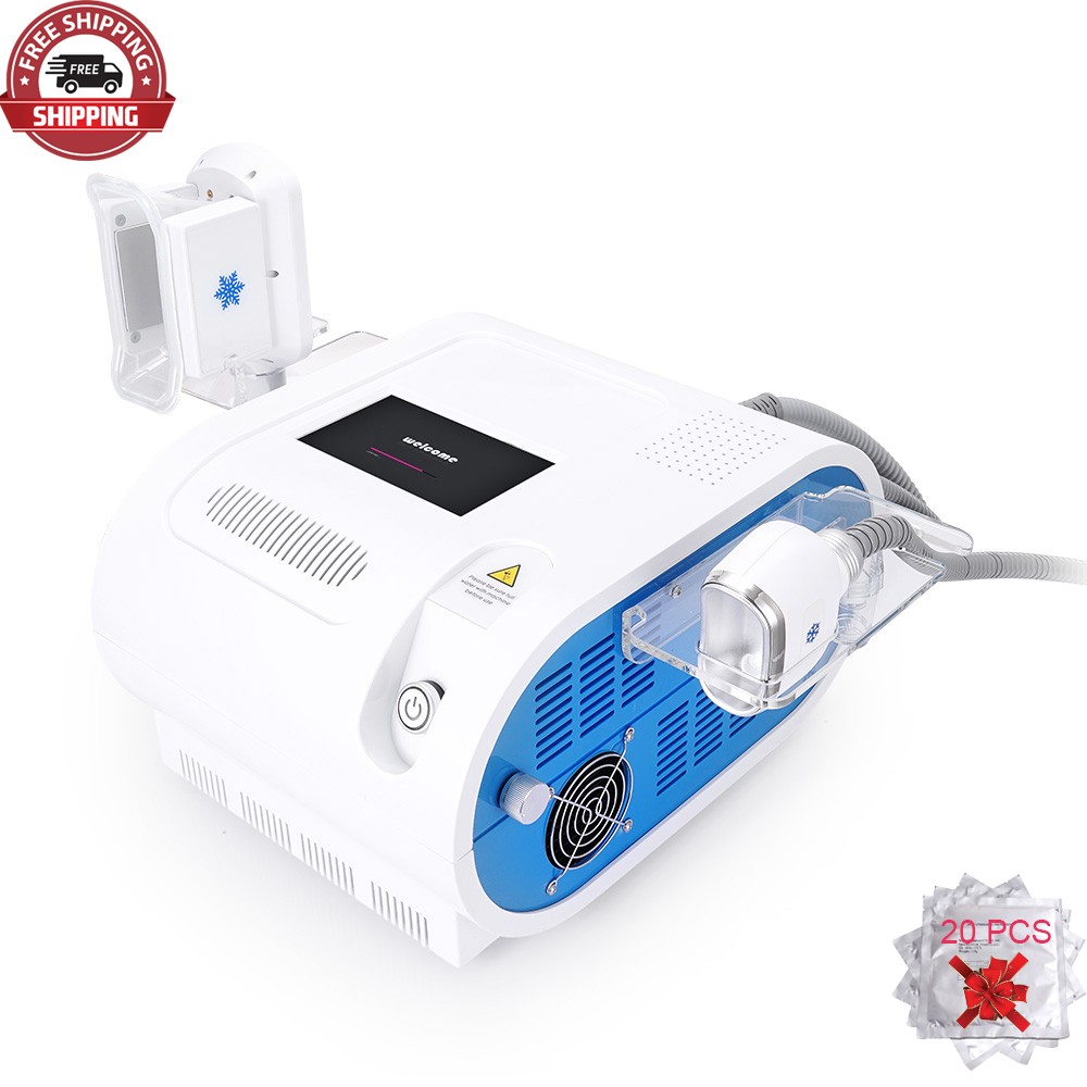 2 Handles Cold Freezing Beauty Machine for Body Massage Double Chin Removal Spa