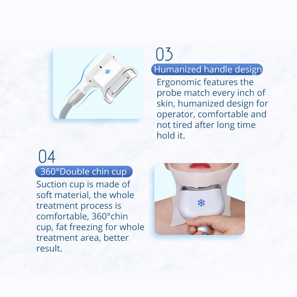 3 Handles Freezing Jawline Building Cool Therapy Body Massager Beauty Machine US