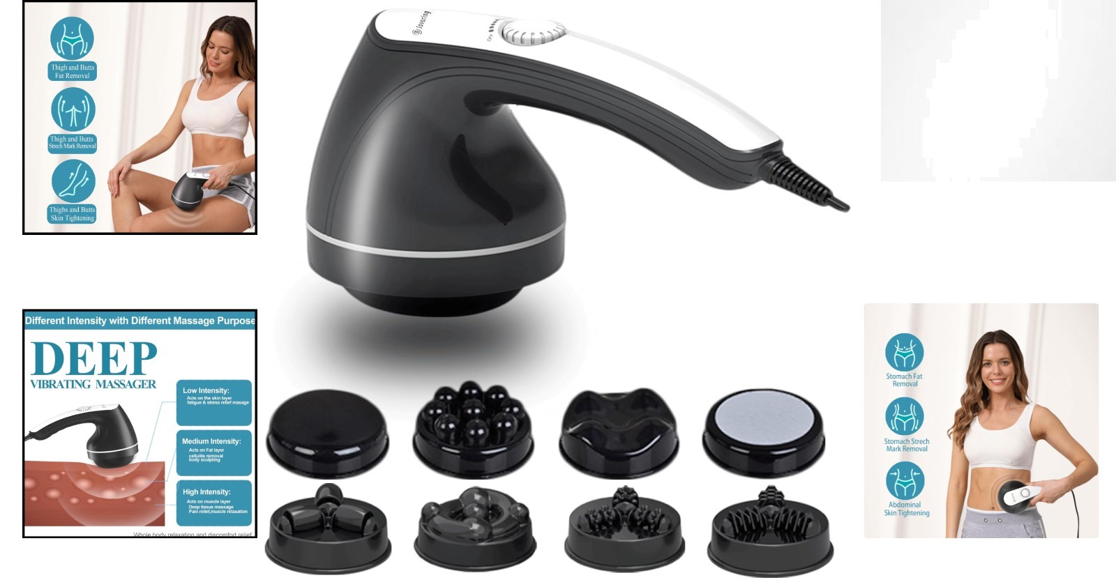 8-Head Body Sculpting Machine – Portable Electric Massager for Cellulite Removal
