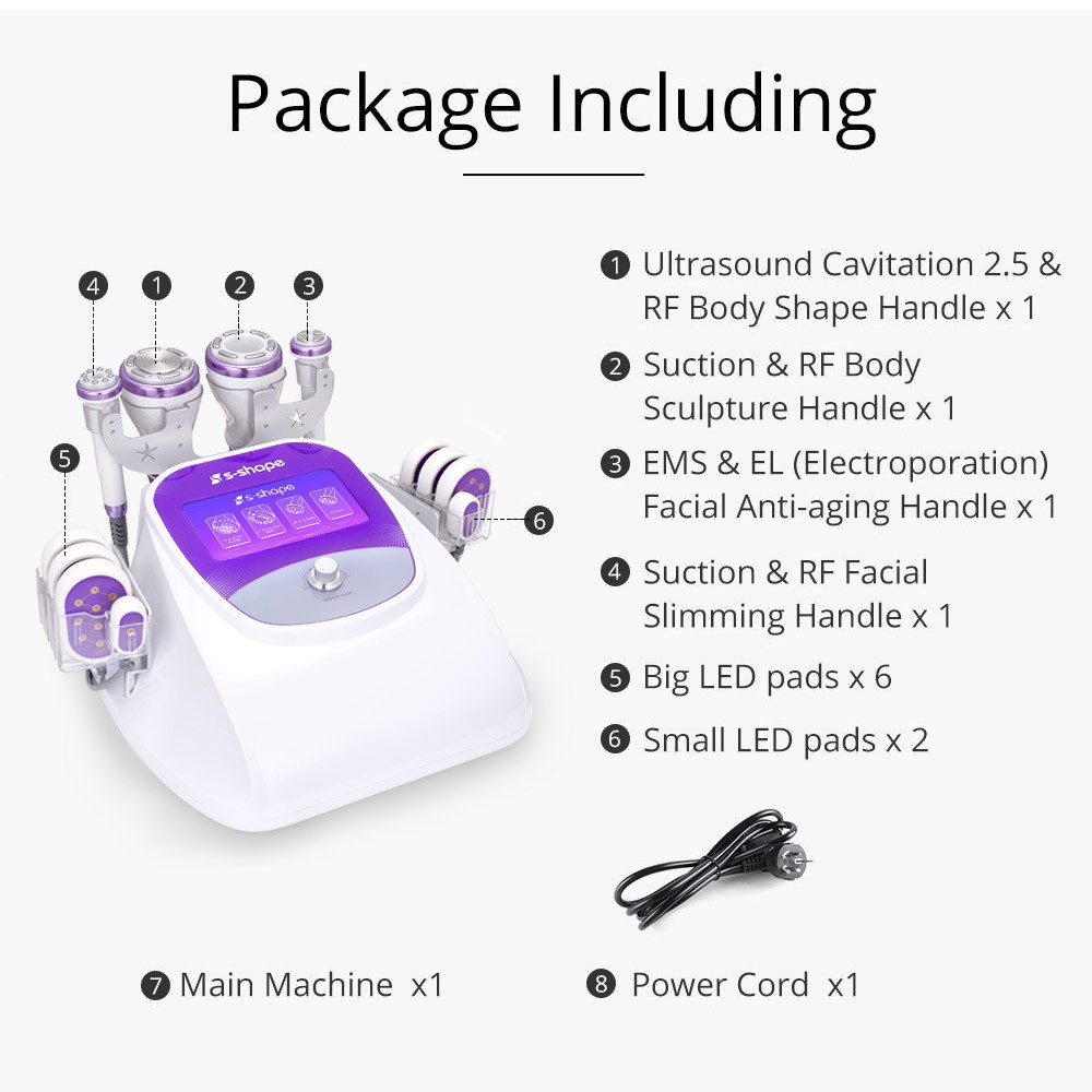 Multifunctional 6 in 1 Beauty Machine Body Massage Facial Skin Care Skin Lifting