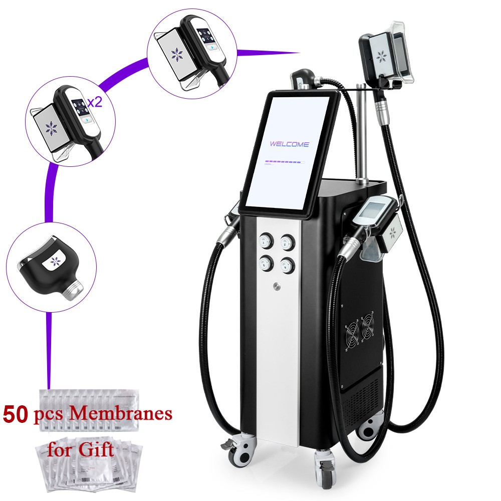 4 Handles Cool Therapy Freezing Double Chin Removal Body Massager Beauty Machine
