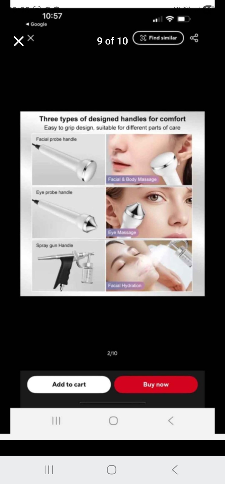 SEWDY Portable Ultrasonic Beauty Machine Skin Tightening Wrinkle Reducing