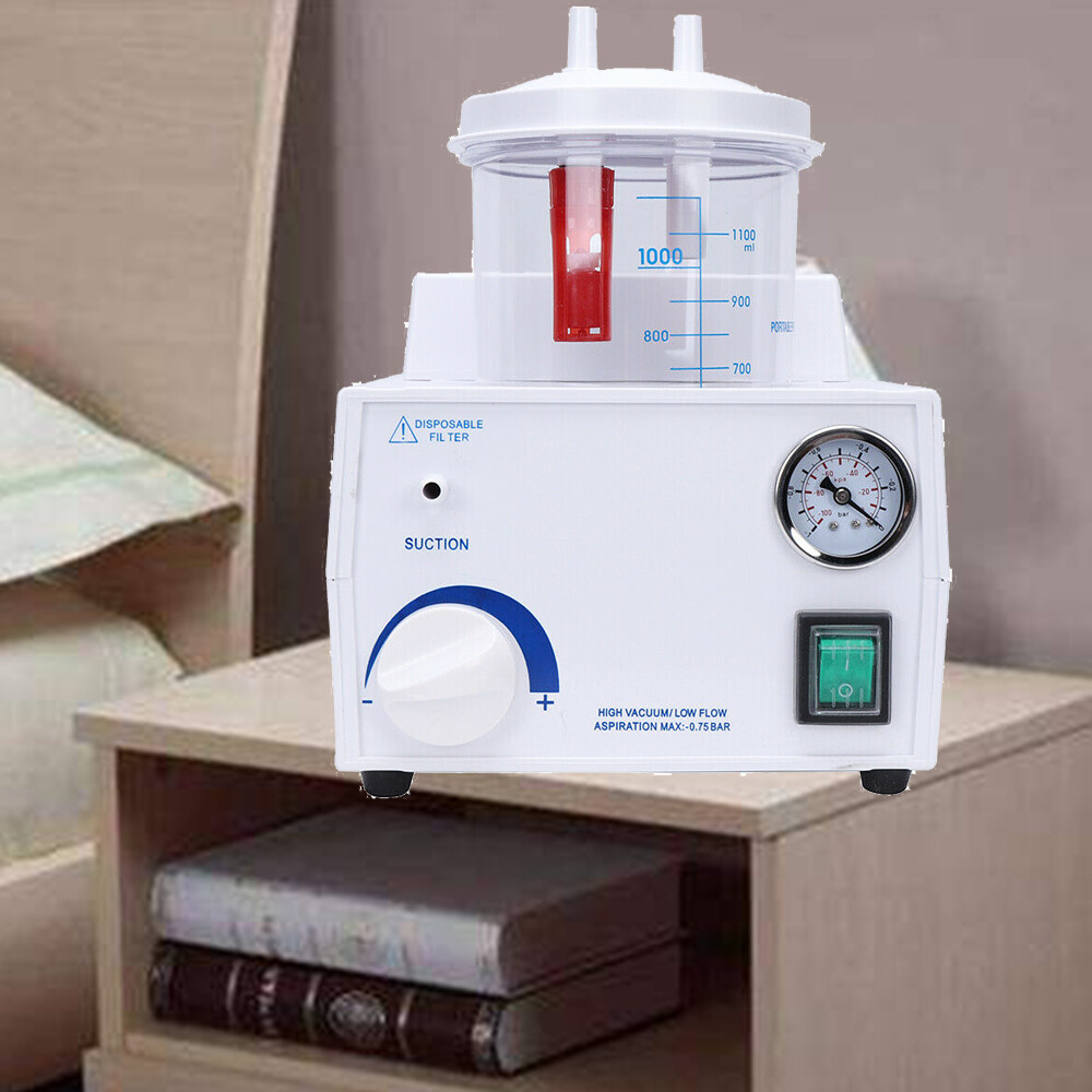 1000mL Dental Suction Machine Oral Emergency Vacuum Phlegm Suction Unit 110V