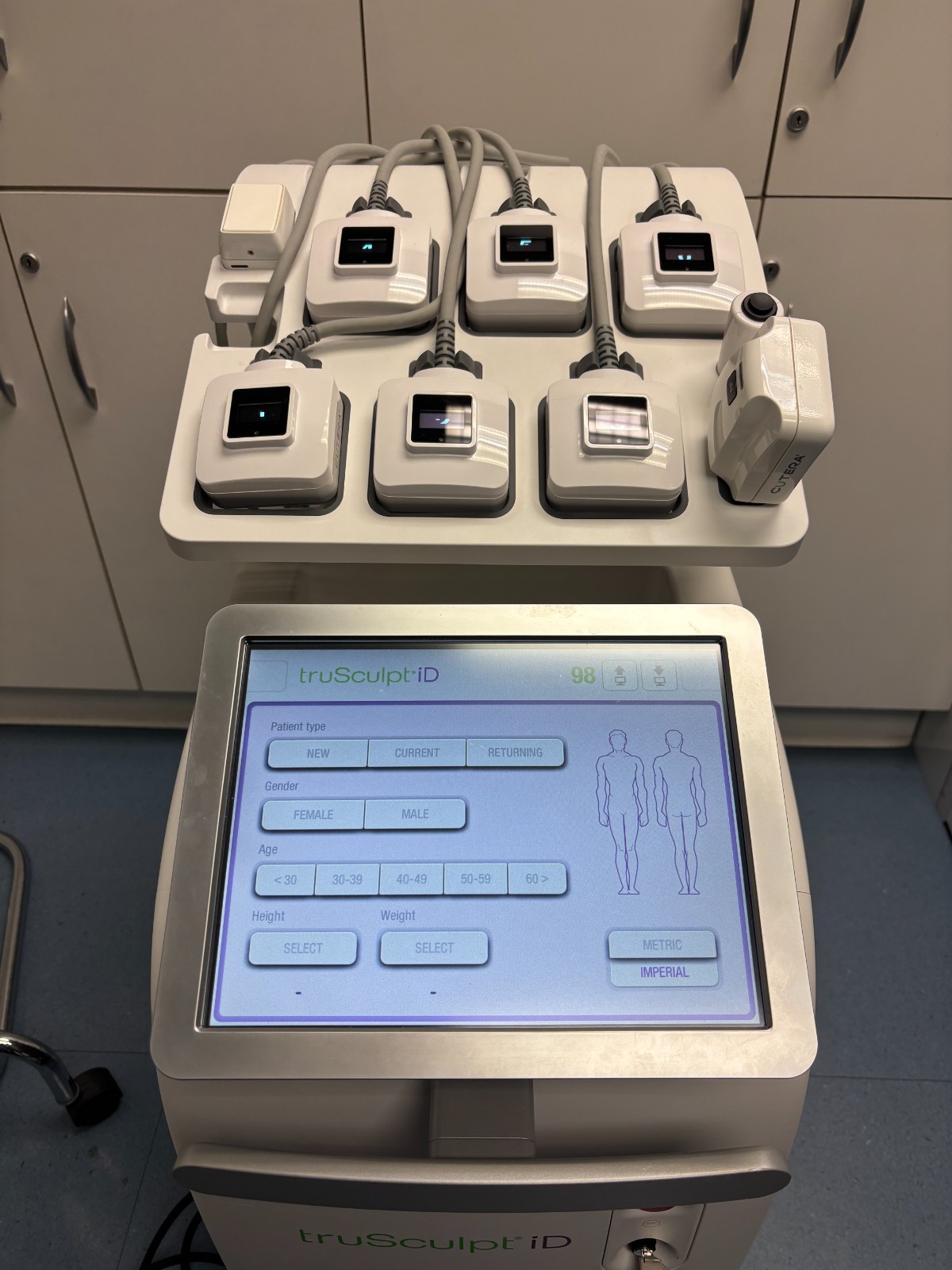 Cutera TruSculpt iD RF Body Contouring Aesthetic System 6 Applicators