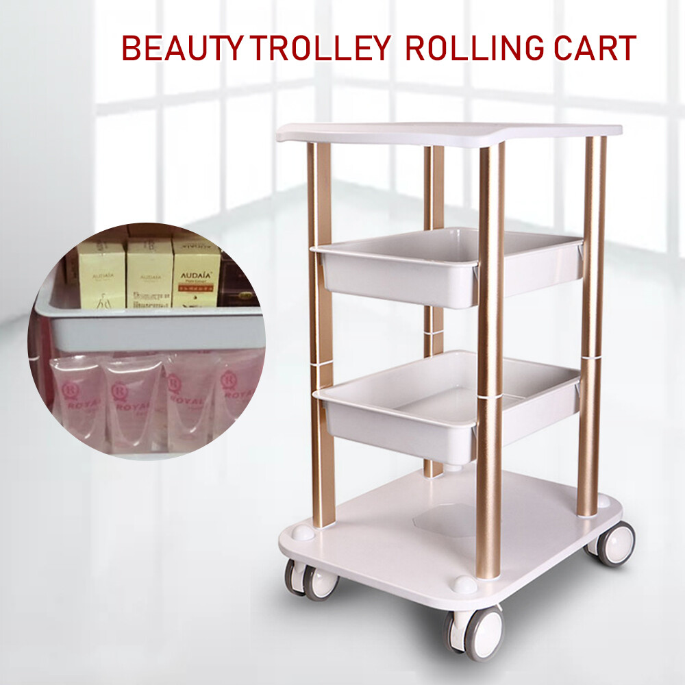 Salon SPA Trolley Stand For Cavitation Beauty Machine Instrument Rolling Cart US