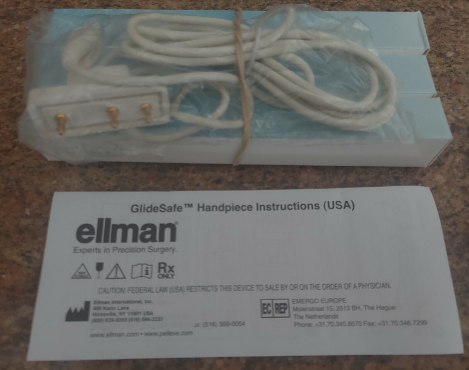 Three (3) Brand NEW 15mm GlideSafe Pelleve Skin Tightening Handpieces by Ellman!